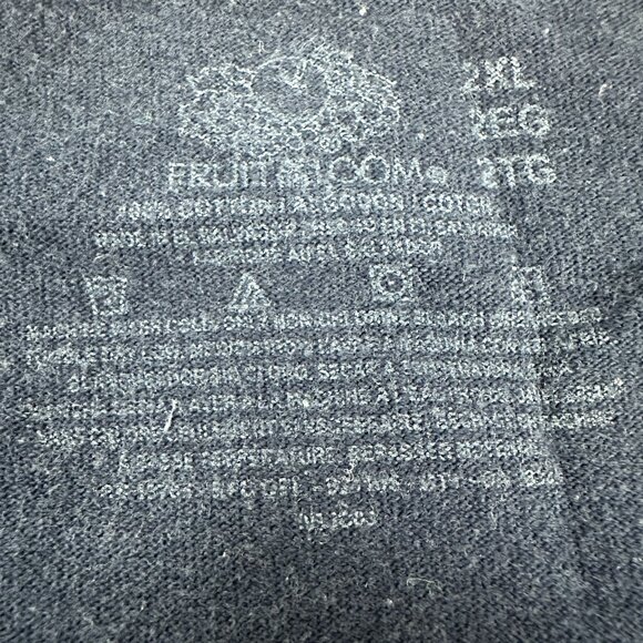 Fruit Of The Loom Mens Navy Blue Tank Top Size 2XL Sleeveless Comfortable - Picture 3 of 3